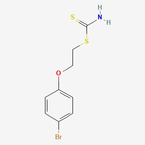 molecular formula C9H10BrNOS2 B4861719 2-(4-Bromophenoxy)ethyl carbamodithioate 