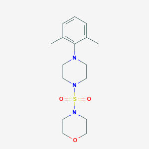 molecular formula C16H25N3O3S B486175 4-((4-(2,6-Dimethylphenyl)piperazin-1-yl)sulfonyl)morpholine CAS No. 825608-12-6
