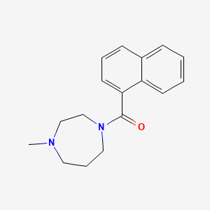 molecular formula C17H20N2O B4861757 1-methyl-4-(1-naphthoyl)-1,4-diazepane 