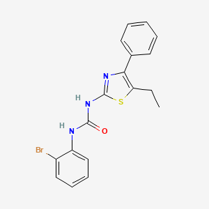 molecular formula C18H16BrN3OS B4861925 N-(2-bromophenyl)-N'-(5-ethyl-4-phenyl-1,3-thiazol-2-yl)urea 