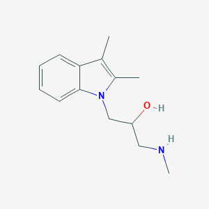 molecular formula C14H20N2O B486193 1-(2,3-Dimethyl-indol-1-yl)-3-methylamino-propan-2-ol CAS No. 801228-19-3
