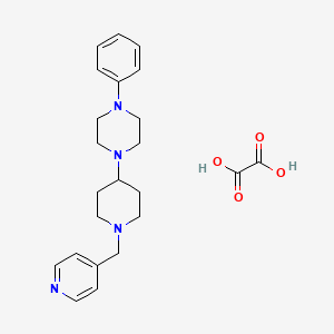 molecular formula C23H30N4O4 B4862175 Oxalic acid;1-phenyl-4-[1-(pyridin-4-ylmethyl)piperidin-4-yl]piperazine 