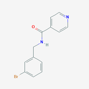 molecular formula C13H11BrN2O B4862289 N-[(3-bromophenyl)methyl]pyridine-4-carboxamide 