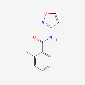molecular formula C11H10N2O2 B4862308 2-methyl-N-(1,2-oxazol-3-yl)benzamide 