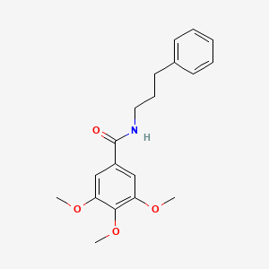 molecular formula C19H23NO4 B4862323 3,4,5-trimethoxy-N-(3-phenylpropyl)benzamide 