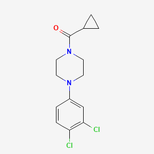 molecular formula C14H16Cl2N2O B4862386 1-(cyclopropylcarbonyl)-4-(3,4-dichlorophenyl)piperazine 