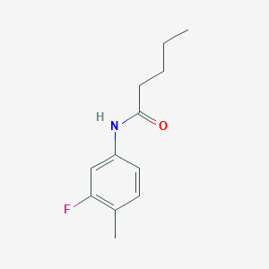 molecular formula C12H16FNO B4862471 N-(3-fluoro-4-methylphenyl)pentanamide 
