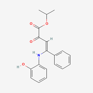 molecular formula C19H19NO4 B4862650 propan-2-yl (3Z)-4-[(2-hydroxyphenyl)amino]-2-oxo-4-phenylbut-3-enoate 