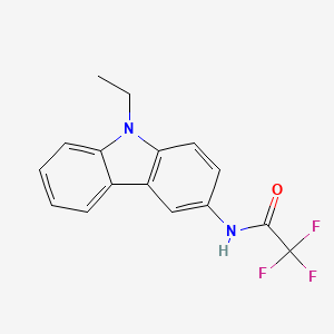 molecular formula C16H13F3N2O B4862653 N-(9-ethyl-9H-carbazol-3-yl)-2,2,2-trifluoroacetamide 
