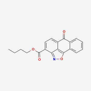 molecular formula C19H15NO4 B4862701 butyl 6-oxo-6H-anthra[1,9-cd]isoxazole-3-carboxylate 