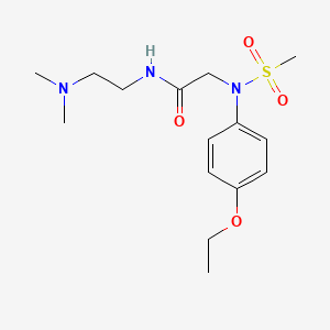 molecular formula C15H25N3O4S B4862878 N~1~-[2-(dimethylamino)ethyl]-N~2~-(4-ethoxyphenyl)-N~2~-(methylsulfonyl)glycinamide 