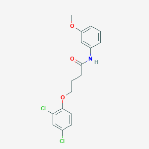 molecular formula C17H17Cl2NO3 B4862889 4-(2,4-dichlorophenoxy)-N-(3-methoxyphenyl)butanamide 