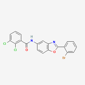 molecular formula C20H11BrCl2N2O2 B4862971 N-[2-(2-bromophenyl)-1,3-benzoxazol-5-yl]-2,3-dichlorobenzamide 