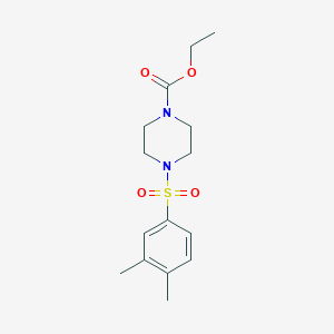 molecular formula C15H22N2O4S B486313 Ethyl 4-(3,4-dimethylphenyl)sulfonylpiperazine-1-carboxylate CAS No. 667891-93-2