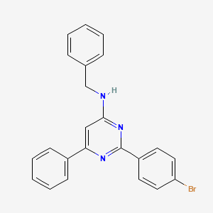 molecular formula C23H18BrN3 B4863207 N-benzyl-2-(4-bromophenyl)-6-phenyl-4-pyrimidinamine 