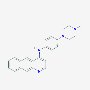 molecular formula C25H26N4 B048635 Quinoprazine CAS No. 115618-99-0