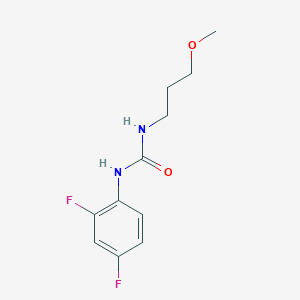 molecular formula C11H14F2N2O2 B4863550 N-(2,4-difluorophenyl)-N'-(3-methoxypropyl)urea 