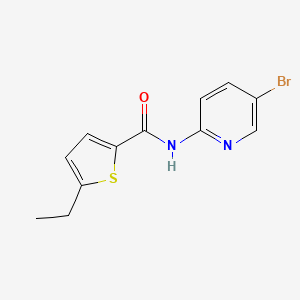 molecular formula C12H11BrN2OS B4863565 N-(5-bromopyridin-2-yl)-5-ethylthiophene-2-carboxamide 