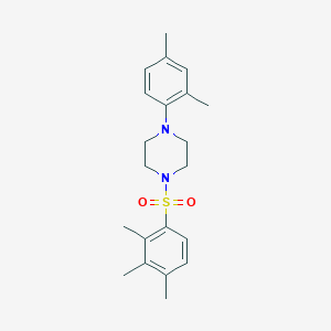 molecular formula C21H28N2O2S B486389 1-(2,4-Dimethylphenyl)-4-((2,3,4-trimethylphenyl)sulfonyl)piperazine CAS No. 667892-99-1