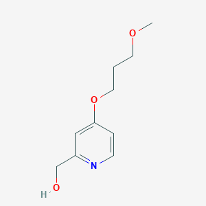 molecular formula C10H15NO3 B048639 2-Hydroxymethyl-4-(3-methoxypropoxy)pyridine CAS No. 117992-97-9