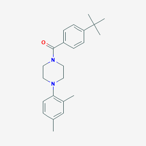 molecular formula C23H30N2O B486392 1-(4-Tert-butylbenzoyl)-4-(2,4-dimethylphenyl)piperazine CAS No. 667893-02-9