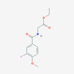 molecular formula C12H14INO4 B4864363 ethyl N-(3-iodo-4-methoxybenzoyl)glycinate 