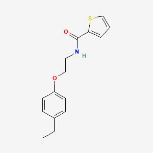 molecular formula C15H17NO2S B4864513 N-[2-(4-ethylphenoxy)ethyl]-2-thiophenecarboxamide 