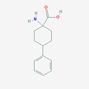 molecular formula C13H17NO2 B048648 1-Amino-4-phenylcyclohexanecarboxylic acid CAS No. 117259-23-1