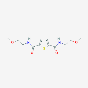 molecular formula C12H18N2O4S B4865092 N,N'-bis(2-methoxyethyl)-2,5-thiophenedicarboxamide 