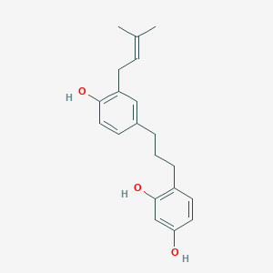 molecular formula C20H24O3 B048655 Broussonin C CAS No. 76045-49-3