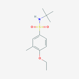 molecular formula C13H21NO3S B486622 N-(tert-butyl)-4-ethoxy-3-methylbenzenesulfonamide CAS No. 791844-57-0