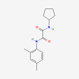 molecular formula C15H20N2O2 B4866351 N-cyclopentyl-N'-(2,4-dimethylphenyl)ethanediamide 
