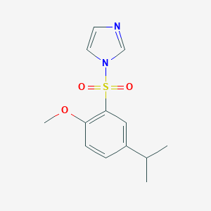 molecular formula C13H16N2O3S B486642 1-(2-Methoxy-5-propan-2-ylphenyl)sulfonylimidazole CAS No. 791844-66-1