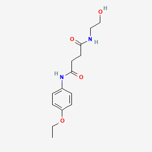molecular formula C14H20N2O4 B4866500 N-(4-ethoxyphenyl)-N'-(2-hydroxyethyl)succinamide 