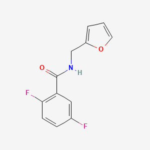 molecular formula C12H9F2NO2 B4866655 2,5-difluoro-N-(2-furylmethyl)benzamide 