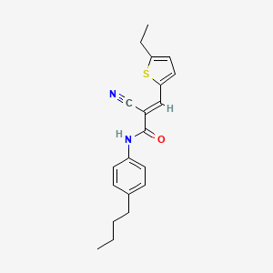 molecular formula C20H22N2OS B4866865 N-(4-butylphenyl)-2-cyano-3-(5-ethyl-2-thienyl)acrylamide 
