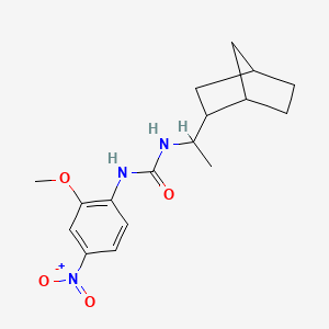 molecular formula C17H23N3O4 B4866869 N-(1-bicyclo[2.2.1]hept-2-ylethyl)-N'-(2-methoxy-4-nitrophenyl)urea 