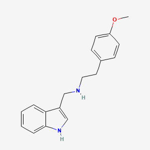 molecular formula C18H20N2O B4866918 N-(1H-indol-3-ylmethyl)-2-(4-methoxyphenyl)ethanamine 