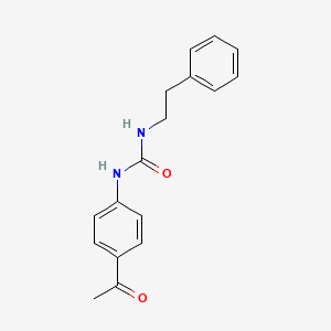molecular formula C17H18N2O2 B4866996 N-(4-ACETYLPHENYL)-N'-PHENETHYLUREA 