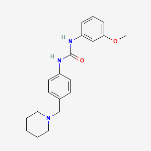 molecular formula C20H25N3O2 B4867061 N-(3-METHOXYPHENYL)-N'-[4-(PIPERIDINOMETHYL)PHENYL]UREA 
