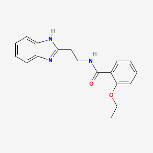 molecular formula C18H19N3O2 B4867122 N-[2-(1H-benzimidazol-2-yl)ethyl]-2-ethoxybenzamide 