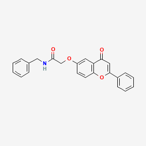 molecular formula C24H19NO4 B4867186 N-benzyl-2-[(4-oxo-2-phenyl-4H-chromen-6-yl)oxy]acetamide 