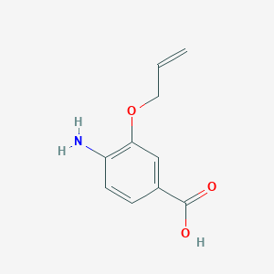 molecular formula C10H11NO3 B048672 3-(Allyloxy)-4-aminobenzoic acid CAS No. 121498-31-5