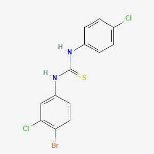 molecular formula C13H9BrCl2N2S B4867256 N-(4-bromo-3-chlorophenyl)-N'-(4-chlorophenyl)thiourea 