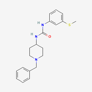 molecular formula C20H25N3OS B4867341 N-(1-BENZYL-4-PIPERIDYL)-N'-[3-(METHYLSULFANYL)PHENYL]UREA 