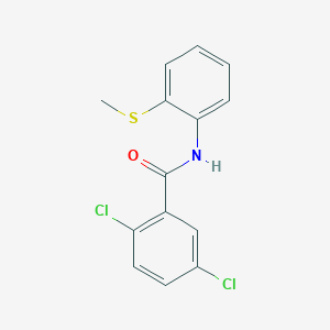 molecular formula C14H11Cl2NOS B4867381 2,5-dichloro-N-[2-(methylsulfanyl)phenyl]benzamide 