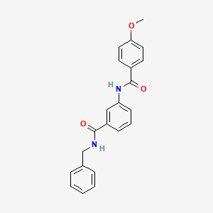 molecular formula C22H20N2O3 B4867643 N-benzyl-3-[(4-methoxybenzoyl)amino]benzamide 