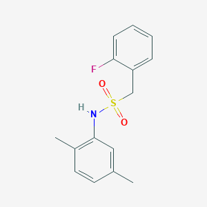 molecular formula C15H16FNO2S B4867670 N-(2,5-dimethylphenyl)-1-(2-fluorophenyl)methanesulfonamide 