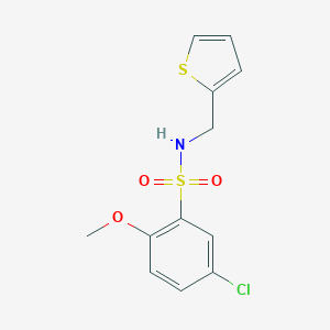B486768 5-chloro-2-methoxy-N-(2-thienylmethyl)benzenesulfonamide CAS No. 728002-43-5