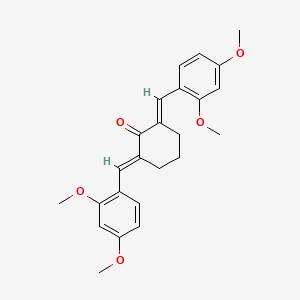 molecular formula C24H26O5 B4867845 2,6-bis(2,4-dimethoxybenzylidene)cyclohexanone 